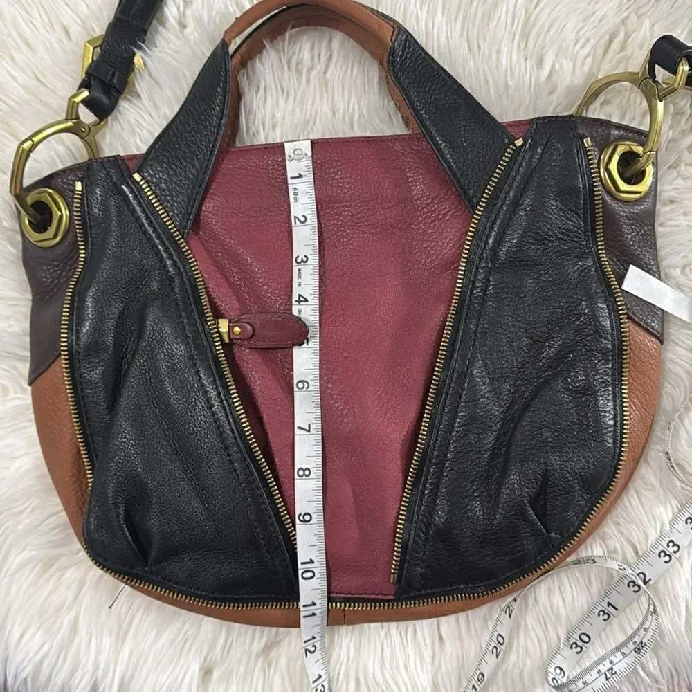 OR YANY LEATHER SATCHELS BAG  MULTICOLOR